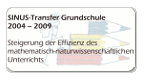 SINUS Transfer Grundschule SINUS Transfer Grundschule